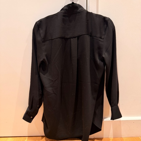Aritzia - High Neck Blouse with Gold Button Detail - XS - Picture 3 of 5